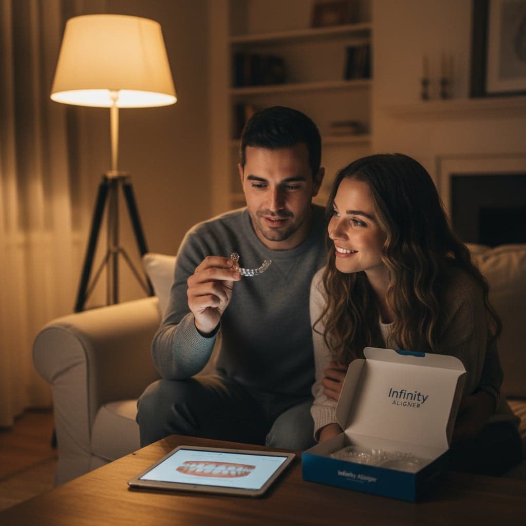 Couple discovering their Infinity Aligner